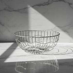 Canasta de Frutas Metálica de Primera Calidad con Asa, Almacenamiento Ecológico para Frutas Frescas Mixtas, Dimensiones 12.065cm X 28.575cm 0.350g - Product Image 3