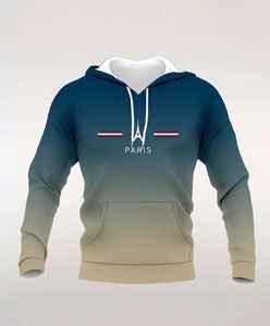 Sweat à capuche pour homme de qualité supérieure, ultra confortable et douillet, 100% coton, uni, teint et brodé avec impression numérique pour l'hiver - Product Image 1