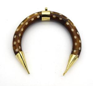 Colgante de hueso de camello hecho a mano, diseño de dote, Joyería de Ámbar religiosa de alta calidad, fiestas de trabajo de latón Natural DE LA India, Navidad - Product Image 6