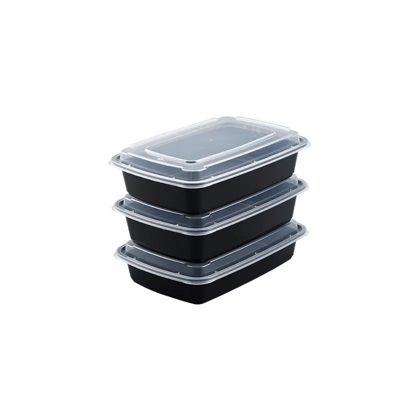 24oz 26oz 28oz 32oz 38oz Plastic airtight Food Container Disposable Microwavable Food Storage Meal Prep Containers
