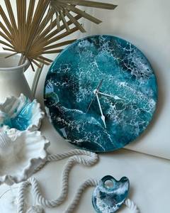 USING Epoxy Resin Wall <b>Clock</b> Epoxy Resin Living Room best qulatiye Furniture Home Decor Wall <b>Clock</b> Customized best - Product Image 5
