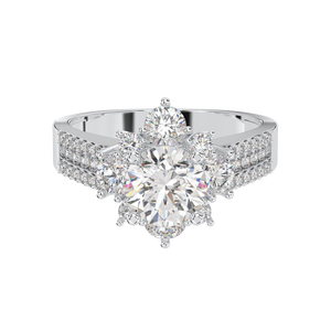 925 Sterling Silver Custom Women's <b>Fine</b> <b>Ring</b> Flower Shape with Brilliant Cut CZ Stone for Party Occasions Made in Vietnam - Product Image 6