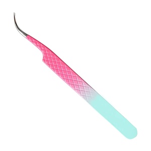 Pince à épiler d'extension de cils à poignée en diamant de conception personnalisée de qualité supérieure - Product Image 6