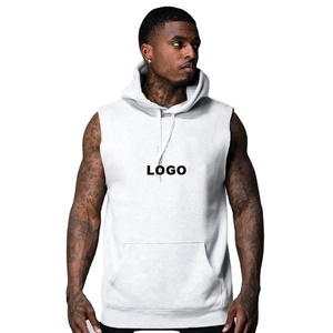 <b>Sleeveless</b> Sweatshirt <b>Hoodie</b> <b>Men's</b> Gym wear Factory Wholesale B2B Manufacturer OEM <b>Men</b> <b>Sleeveless</b> <b>Hoodie</b> - Product Image 2