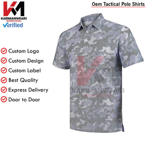 Camisas de Golf de Paintball para hombre, Polo de manga corta que absorbe la humedad, camisetas de Golf con cuello atlético, patrones estampados transpirables - Product Image 6