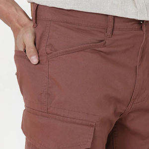 Pantalon cargo coupe-vent pour homme sur mesure OEM, cordon de serrage, poches, 100% coton, séchage rapide, respirant, doublure en polaire pour la randonnée, décontracté - Product Image 4