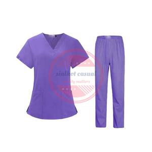 ชุดสครับสำหรับผู้หญิงชุดสครับสำหรับผู้หญิงสีและโลโก้ที่กำหนดเอง - Product Image 3