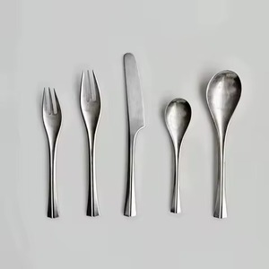 Ensemble de couverts en acier inoxydable, ensemble de couverts en métal, vaisselle de cuisine - Product Image 2