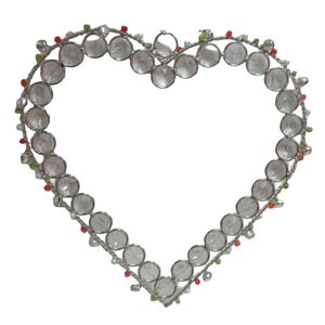 Artesanías colgantes de Metal, hierro/Cuentas, forma de círculo colgante, decoración colgante de pared, niquelado para el hogar y la decoración de Navidad - Product Image 5