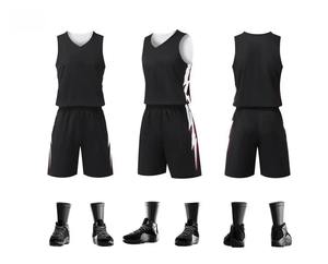 Camiseta de baloncesto de doble cara para hombre, uniforme de equipo de entrenamiento de competición impreso de estilo americano, compra grupal numerada - Product Image 4