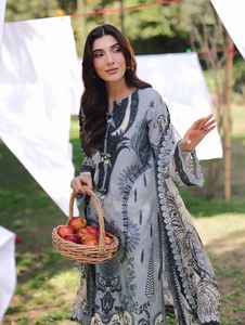 Último elegante diseñador indio Salwar Kameez estilo paquistaní césped algodón traje mujeres uso diario vestido Casual cintura Natural - Product Image 2