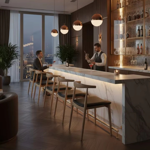Chaise de salle à manger en bois de frêne capitonnée, moderne et contemporaine, écologique, finition NC, structure KD, meubles de salle à manger pour la maison, bar à domicile - Product Image 1