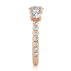 Lab Grown Diseño clásico Anillo de diamantes para mujer Oro Moissanite Compromiso Joyería fina Anillo de diamantes de boda de la India - Product Image 4