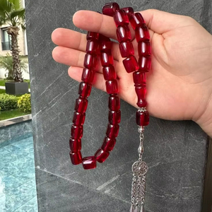 PERLES DE PRIÈRE UNIQUE ROSAIRE TASBIH MUSULMAN Perles DE PRIÈRE MUSULMANE Perles de prière musulmane Résine Tasbih islamique - Product Image 1