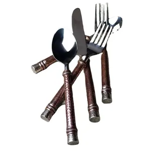 Juego de cubiertos de acero inoxidable de alta calidad para mesa de hotel y boda, servicio de comida económico - Product Image 5