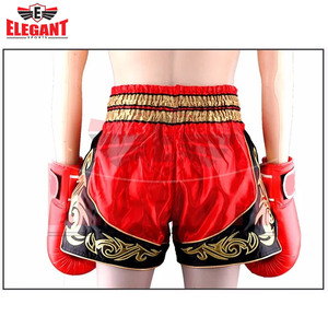 Logo personnalisé Muay Thai Boxing Shorts Kickboxing Fight Wear Short de boxe Muay Thai respirant personnalisé par Elegant Sports - Product Image 4