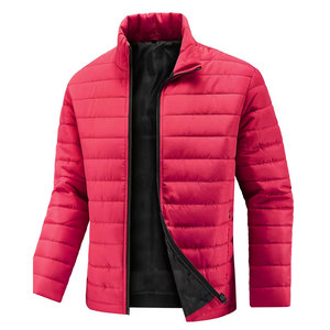 Abrigo de Invierno para Hombre, Grueso, Moderno, Elegante, de Color Sólido, Cuello Ajustado, Chaqueta Cálida, Ropa Exterior Informal - Product Image 1