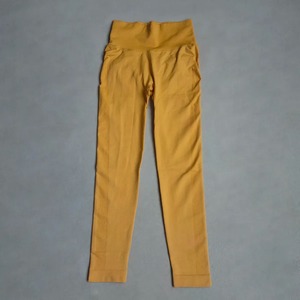 Venta al por mayor personalizado de cintura alta deportes entrenamiento Yoga pantalones leggings para mujeres poliéster suave gimnasio fitness leggings con bolsillo - Product Image 4