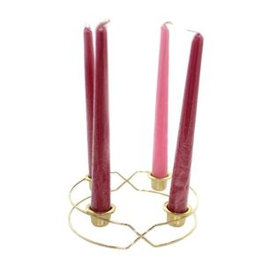 Porte-bougie en métal pour couronne de Noël, décoration de Noël intérieure et extérieure la plus vendue, décorations de fêtes et du Nouvel An, vente en gros - Product Image 1