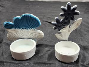 Bougeoirs en aluminium faits à la main de noël multicolore fleur formes d'animaux verre pour la décoration de la maison bougeoirs en métal - Product Image 2