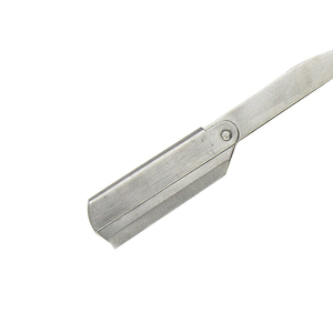 La mejor cuchilla afilada profesional de doble filo, maquinilla de afeitar recta para peluquero, mango de plástico de 28 dientes para diestros, gran oferta de acero inoxidable - Product Image 5