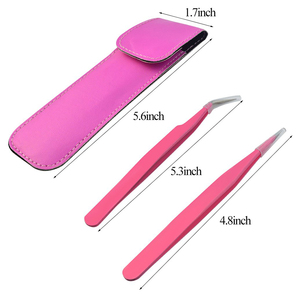 Juego de Pinzas para Pestañas Profesionales de Acero Inoxidable, Diseño Nuevo, Venta al por Mayor, Personalizadas - Product Image 4