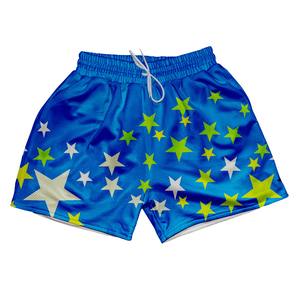 Pantalones cortos deportivos de malla de doble capa de secado rápido Jogger de cintura media entrenamiento atlético pantalones cortos de punto con cordón sólido para hombres - Product Image 4