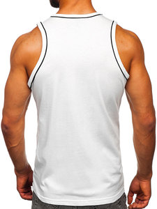 Camiseta sin mangas de verano con cuello redondo personalizada de alta calidad para hombre, camiseta interior tejida para entrenamiento de gimnasio, ropa de entrenamiento Premium - Product Image 3