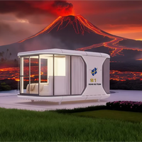 Maison capsule préfabriquée modulaire de luxe ODM pour l'extérieur à très longue durée de vie