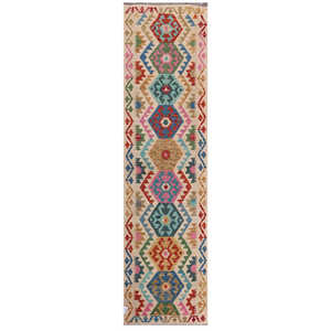 Maimana Afghanistan Kilim <b>Runner</b> <b>Rug</b> 309 X 82 cm - Product Image 1