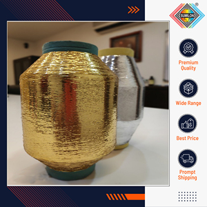 Distribuidor de marca ofrece hilo de poliéster metálico tipo M altamente duradero de excelente calidad para hacer etiquetas tejidas a bajo costo - Product Image 4