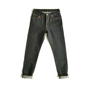 Noir gris solide Denim jean pantalon hommes hiver décontracté droit 100% coton Stretch taille 40 42 44 - Product Image 1