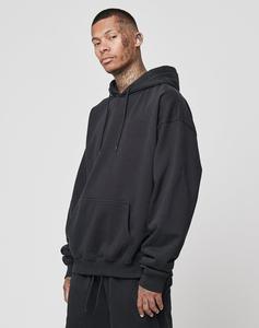 100% algodón 400GSM sudaderas con capucha en blanco grueso polar peso pesado sudaderas con capucha de gran tamaño Logotipo de impresión personalizada sudaderas con capucha y sudaderas para hombres - Product Image 2