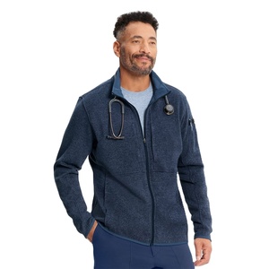 Veste de travail médicale pour hommes, qualité supérieure, marque privée OEM, 215 GSM, coton et polyester, uniforme pour médecins, infirmières et personnel de santé - Product Image 3