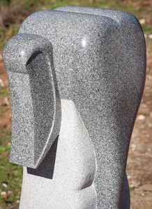 Ganesha Sculptuere Esculpida à mão Granito Artesanal Estátua do Elefante Mármore Moderno Ganesha Inspirado Arte para Garden & Home Decor
