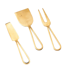 Juego de cuchillos de acero inoxidable de alta calidad (Juego de 3), cubiertos, Cucharas, tenedores y cuchillos para eventos, cubiertos dorados de lujo, cuchara dorada - Product Image 5