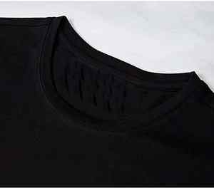 T-shirt ample en coton 100% 300GSM avec impression de logo en strass, streetwear surdimensionné personnalisé, hip hop pour hommes, femmes, unisexe - Product Image 2