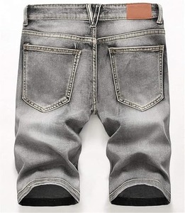 Fashion Washed Men Denim Shorts Custom logo Embroidery Loose Fit Cotton Jean Shorts Men Streetwear Casual <b>Baggy</b> <b>Jorts</b> for Men - Product Image 2