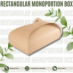 Hecho en Italia Cartón rectangular desechable ecológico Personalizable Mini Cake Board Postre Monoportion Holder - Product Image 2