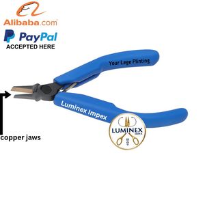Luminex Impex High Quality Copper Jaw Flat Nose Pliers Stainless Steel <b>Lined</b> Jaws Forming <b>Holding</b> Bending Customizable Jewelry - Product Image 4