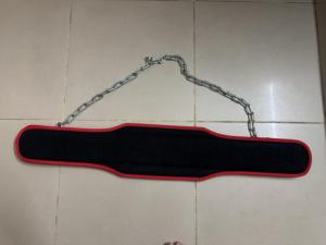 Premium Quality Fitness Safety Training Dipping Belts Polypropylene Dip Belt Strong Steel Chain Weighted Pull Ups <b>Back</b> <b>Support</b> - Product Image 6