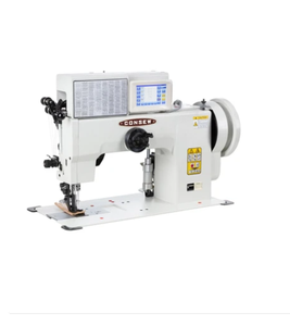 Consew2040-DSM-E Single/Double Needle-Extra Heavy-Duty Programmablle SewingMachine - Product Image 1