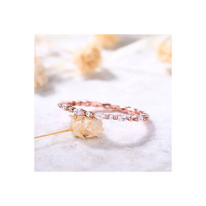 แหวนเพชรหรูหราดีไซน์ใหม่แหวนทองคำแท้พร้อมแหวนเพชรแท้ - Product Image 1