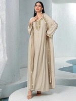 Thobe / Thawb Vente en gros Abaya Robe musulmane Vêtements islamiques Abayas pour femmes Kaftan Caftan Vêtements de prière