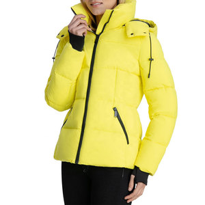 Chaqueta Acolchada de Satén para Mujer, Impermeable, Transpirable, con Bordado, Cortavientos, Cálida, con Cremallera, Color Sólido, Ropa de Invierno - Product Image 2