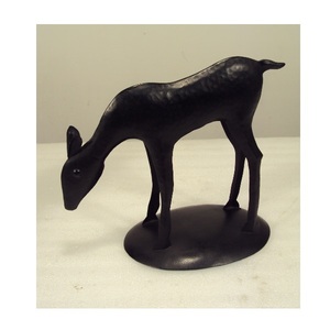 Reno de aluminio negro con adorno de Navidad Base para el hogar, sala de estar, de Navidad Festival, artículo decorativo de mesa - Product Image 1