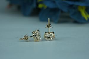 Boucles d'oreilles tendance VS1 Clarity Lab-Grown White Diamond Boucles d'oreilles IGI SGL Certifié Or et Plaqué Or Rose Cadeau de mariage élégant - Product Image 4