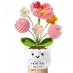 Nuevo Adorno de Maceta con Tres Tulipanes, Decoración Divertida, Regalo de Agradecimiento, Regalo de Cumpleaños, Adorno de Escritorio - Product Image 1