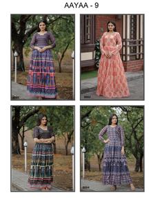 Magnifique robe indienne pakistanaise en pur tissu de soie Chanderi pour les fêtes et les occasions spéciales, style Bollywood, tenue décontractée, tenue traditionnelle - Product Image 5