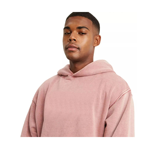 Vente en gros streetwear sweat à capuche surdimensionné sans ficelle sweat à capuche zippé vintage lavage à l'acide sweat à capuche pour hommes - Product Image 2